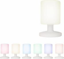 „Smartwares“ LED stalo lempa IDE-60067 – šilta balta arba spalvota šviesa – bevielė – įkraunama – skirta naudoti patalpose arba lauke – 7 spalvos