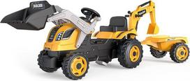 „Smoby“ – „Tractor Builder Max“ su priekaba – vaikams skirtas ekskavatorius su kaušu – reguliuojama sėdynė – vairas su signaliniu rageliu