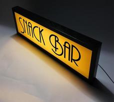 „Snack Bar“ RGB LED neono šviesos dėžė su nuotolinio valdymo pultu – profesionalus studijinis, podkasto ir radijo apšvietimas, ženklas, skirtas kino teatrams, kavinėms ir namų sienų dekoravimui, maitinamas per USB