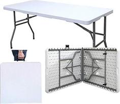 „sogesfurniture“ sulankstomas kempingo stalas, sodo stalas, vaišių stalas, valgomojo stalas, sulankstomas su plastikinė nešimo rankena, idealiai tinka kempingui, sodui, vaišėms (HP-152CZ)