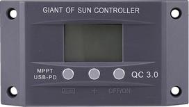 „Solarstrom-Energie-Controller“ 12 V ir 24 V fotovoltiniai moduliai, skirti