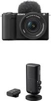 „Sony Alpha ZV-E10 II“ APS-C beveidrodė vaizdo kamera su 16–50 mm f/3,5–5,6 elektriniu priartinimu (4K 60p vaizdo įrašymas, 4:2:2 10 bitų įrašymas, 26 MP, pažangus skaitmeninis stabilizavimas, automatinis akių fokusavimas realiuoju laiku) +