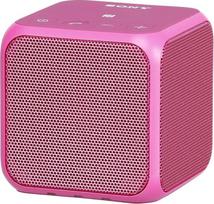 „Sony SRS-X11“ kompaktiškas nešiojamas belaidis garsiakalbis su 5 V „Bluetooth“ ir NFC – rožinis