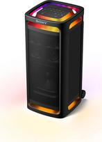 „Sony ULT Tower 9 AC“ – geriausias „Bluetooth“ vakarėlių garsiakalbis, maitinamas iš elektros tinklo, 2 „ULT Power Sound“ režimai, „X-Balanced“ garsiakalbis, 360° apšvietimas ir garsas, karaokės įėjimai – juodos spalvos