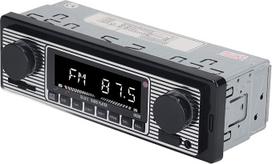 „Sorandy“ automobilių stereo sistema su „Bluetooth“, MP3 grotuvu, 12 V FM imtuvu, „Bluetooth 5.0“, 4 x 60 W, 4 kanalais, „AUX“ ir USB jungtimis, važiavimo laiko rodymu, kasdienio važiavimo funkcija (5513)