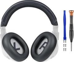 „SOULWIT“ atsarginių dalių rinkinys, skirtas „Plantronics BackBeat Pro 2“ ir „Voyager 8200 UC“ ausinėms, atsarginės ir remonto dalys, ausų pagalvėlės iš dirbtinės odos + galvos juostos pagalvėlės