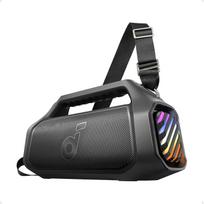 „Soundcore Boom 2 Plus“ lauko garsiakalbis, 140 W, 2+2 kanalai, „BassUp 2.0“, 20 val., greitasis įkrovimas, IPX7 atsparumas vandeniui, RGB apšvietimas, USB-C, išorinis akumuliatorius, „BT 5.3“ (atnaujintas)