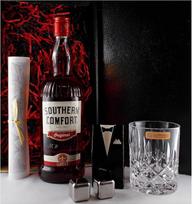 „Southern Comfort“ viskio likerio 0,7 l rinkinys su stikline ir 2 aušinimo akmenimis