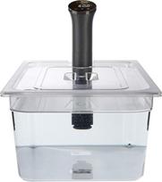 „SousVideTools“ polikarbonatinis indas, 20 l, su dangčiu, pritaikytas „Anova“ „Sous-Vide-Stick Nano“ įrenginiui, skaidrus, skirtas maisto ruošimui, be BPA, nelipnus ir tinkamas plauti indaplovėje