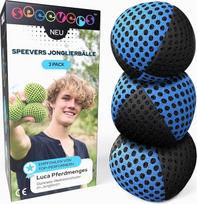 „speevers“ „XBalls“ aukštos kokybės žongliravimo kamuoliukai vaikams, pradedantiesiems ir profesionalams, 3 vnt. rinkinys, 15 spalvų žongliravimo kamuoliukai, žongliravimo rinkinys suaugusiems, pradedantiesiems skirti kamuoliukai su nešimo maišeliu (juodi
