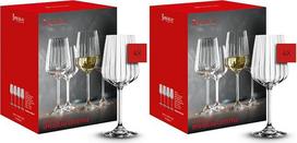 „Spiegelau LifeStyle“ 4450172 baltojo vyno taurės, 4 vnt. rinkinys, 440 ml, krištolo vyno taurės, tinka plauti indaplovėje, skaidrios (2 vnt. pakuotė)