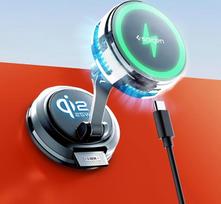 „Spigen CryoMax MagFit Qi2.2“ 25 W „MagSafe“ automobilinis įkroviklis su „Peltier“ aušinimu | [„Peltier“ aušinimas] Magnetinis telefono laikiklis automobiliui, N52 magnetas, 1 m kabelis, skirtas „iPhone 17 Pro Max“, „Air“, „16“, „15“, „14“ modeliams – mon