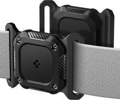 „Spigen Tough Armor IP“ vandeniui atsparus dėklas, suderinamas su „AirTag 2/1“ (2026/2021) laikikliu, skirtas šunų antkakliams, „Pet Loop“ laikiklis – juodos spalvos