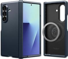 „Spigen Tough Armor Pro MagFit“ dėklas, skirtas „Samsung Galaxy Z Fold7 Metal Slate“ | Suderinamas su „MagSafe“, integruota atrama, „Air Cushion Tech“ technologija, karinio lygio apsauga, „Spigen Original“ serija