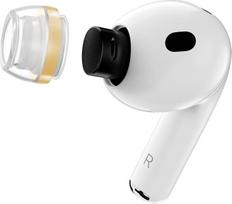 „SpinFit AuraFine“ skirti „AirPods Pro 3“ – patentuoti silikoniniai ausų įdėklai ir adapteriai su „Aura-Rib“ dvigubo tankio šerdimi, užtikrinančia dinaminį stabilumą ir didesnį komfortą (viena pora) (ausų įdėklai jau įdėti)