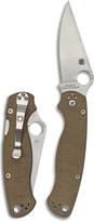 „Spyderco Knives“ rudos spalvos „Canvas Micarta“ „Millie 2“ kišeninis peilis su „Compression Lock“ mechanizmu ir „Cru-Wear“ plienu, modelis C81MPCW2