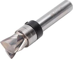 „Srliya“ spiralės formos freza lygiam apipjaustymui, 8 mm kotas, 12 mm pjovimo skersmuo, 1/2 colio pjovimo ilgis, viršutinis guolis, kietmetalis, CNC modelis, medžio freza