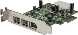 „StarTech.com“ 3 prievadų 800+400 „FireWire“ PCI Express sąsajų žemo profilio kombinuota plokštė – PCIe 3 prievadų „FireWire“ plokštė – PCI-e: 1 x „FireWire 400“ (1394A), 2 x „FireWire 800“ (1394B) | 1394 sąsajos plokštė 1394b, 1394a, 9 kontaktų, pusaukšč