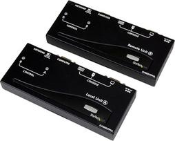 „StarTech.com“ didelio nuotolio USB VGA KVM konsolės prailginimo įrenginys, veikiantis per Cat5 UTP kabelį – 1000 pėdų (SV565UTPUL) | Iki 1920x1200 WUXGA, 1600x1200 UXGA, vietinis ir nuotolinis valdymas, greitojo pasirinkimo klavišai „StarView“ KVM įrengi