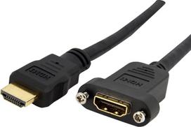 „StarTech.com“ 90 cm standartinis HDMI kabelis, skirtas montavimui į skydą – F/M
