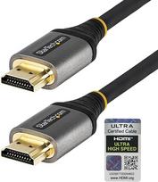 „StarTech“ 4 m sertifikuotas HDMI 2.1 monitoriaus kabelis, 8K 60 Hz, HDR10+, 48Gbps | Ypač didelės spartos, 4K 120 Hz, eARC, „vyras–vyras“, paauksuotas, TPE