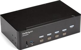 „StarTech“ 4 prievadų HDMI KVM su dviejų monitorių palaikymu, 4K 30 Hz, USB 3.0 šakotuvas, garso išvestis