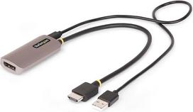 „StarTech“ 30 cm aktyvusis HDMI 2.1–DP 1.4 kabelis, 8K 60 Hz, HDR, USB | Veikiantis, keitiklis, HDCP 2.3, DSC 1.2a, CEC, ARC, skirtas aukštos raiškos grafikai ir vaizdo įrašams