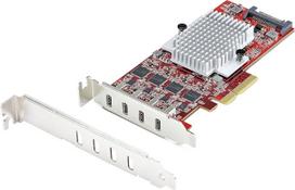 „StarTech“ 4 prievadų USB-C 10Gbps PCIe plokščio profilio plokštė (P10Q4C-USB-CARD-LP)