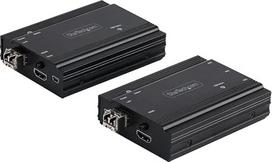 „StarTech“ 4K 60 Hz HDMI KVM prailginimo rinkinys su daugiamodžiu optiniu kabeliu SFP+, 300 m