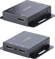 „StarTech“ HDMI signalo prailginimo įrenginys per CAT6/CAT5, 4K 30 Hz / 1080p 60 Hz, IR, 70 m, PoC | Ethernet kabelis, siųstuvas ir imtuvas, 7.1 garso sistema, skaitmeninės informacinės lentos, metalinis korpusas, nuotolinio valdymo pultas