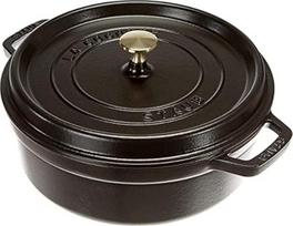 „Staub“ 1112625 apvalus troškintuvas, 26 cm, juodas