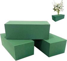 „Steckschaum“ gėlės, 3 vnt., 23x11x8 cm, žalia puta, skirta dirbtinėms ir džiovintoms gėlėms, tinka naudoti tiek drėgna, tiek sausa