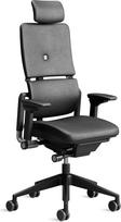 „Steelcase“ ergonomiška biuro kėdė „Please“ su galvos atrama, juoda | Pagaminta Prancūzijoje, nepriklausomas atlošo reguliavimas, aukščiausios kokybės medžiagos, skirta asmenims, sveriantiems iki 150 kg ir iki 190 cm ūgio