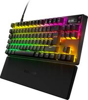 „SteelSeries Apex Pro TKL“ mechaninė žaidimų klaviatūra, greičiausia klaviatūra pasaulyje, pritaikoma reakcija, e. sportui pritaikytas TKL korpusas, RGB apšvietimas, prancūziškas (AZERTY) klavišų išdėstymas