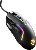 „SteelSeries Rival 5“ laidinė žaidimų pelė, optinė, ergonomiška, su apšvietimu, juoda, pilka, 62551