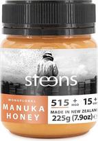 „Steens“ manukos medus MGO 515+ – 100 % sertifikuotas UMF 15+ manukos medus, neapdorotas – išpilstytas ir užsandarintas Naujojoje Zelandijoje – aukščiausias kokybės lygis – 225 g