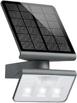 „Steinel XSolar L-S ONE“ LED saulės energija maitinamas šviestuvas, antracito spalvos sieninis šviestuvas su judesio jutikliu, naktinis šviestuvas, sodo šviestuvas, saulės energija, 3000 mAh baterija