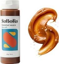 „Suboro“ karamelės padažas su jūros druska, sviestu ir olandišku grietinėlės kremu – sūrusis karamelės desertas 210 g / 150 ml – karamelės padažas ledams, vafliams, blynams, krepams ir kavai