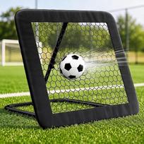 „SUNYRISY“ futbolo atšokimo tinklas, futbolo atšokimo tinklas su vartų tinklu ir apsauginiu kraštu, futbolo treniruočių reikmenys, treniruočių rinkinys rankiniui ir tinkliniui, reguliuojamas be pakopų