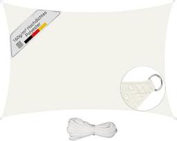 „Sunula“ vandeniui atsparus saulės tentas, 2 x 3 m, stačiakampis, be vidurinės siūlės, didelio tankio PES 160 g/m², atsparus įplėšimui ir atmosferos poveikiui, su „Lotus“ efektu ir iki 95 % UV apsauga, skirtas balkonui, terasai, sodui