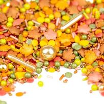 „Super Sprinkles“ lapų formos rudens spalvų pabarstukų mišinys, tortų papuošimui (90 g)