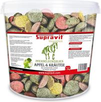 „Supravit“ arklių skanėstai su obuoliais ir žolelėmis, 2 kg – be cukraus arklių skanėstai