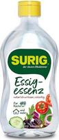 „SURIG“ acto esencija, 400 ml, su 25 % acto rūgšties – 100 % augalinis actas, skirtas valymui ir kalkių pašalinimui virtuvėje bei namuose – maistinis, tinkamas maisto gaminimui ir marinuojant – 100 % veganiškas