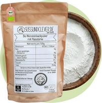 „süssundclever.de®“ ekologiškas kepimo milteliai su kukurūzų krakmolu, 500 g, kepimo milteliai su grynu vyno akmeniu, skirti pyragams, keksams, duonai, blynams ir pyragėliams, supakuoti laikantis ekologinių ir tvarumo principų
