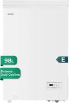 „Svan“ SCH1001EDC horizontalus šaldiklis, baltas, 98 litrų talpos, dvigubas aušinimas, 1 krepšelis, tylus, energijos klasė E