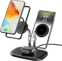 „SwanScout“ „MagSafe“ dviguba įkrovimo stotelė, skirta „Samsung Galaxy S26“/„Z Fold8“/„Z Flip8“ | Skirta „Samsung Galaxy S26 Ultra“/„S26+“/„S25 Ultra“/„S25“/„Z Fold“/„Z Flip“/„S24“/„S23“ serijoms, taip pat „Galaxy Buds4 Pro“/„4“/„3 Pro“, „SwanScout 706SM“