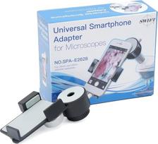 „Swift“ mikroskopo objektyvo adapteris, išmaniojo telefono kameros adapterio laikiklis, mikroskopo priedai (tinka 26 mm ir 28 mm okuliarams)