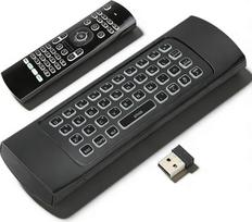 „Sxhlseller“ „Air Mouse“ – 2,4 GHz bevielis, apšviestas, pilnos funkcijos klaviatūros tipo išmanusis TV nuotolinio valdymo pultas su judesio jutikliu, skirtas „Android TV Box“, HTPC, kompiuteriams ir nešiojamiesiems kompiuteriams