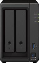 „Synology DiskStation DS723+“ NAS/duomenų saugojimo serveris, bokštinio tipo, su Ethernet LAN, juodos spalvos, R1600