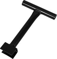 „T-griff“ vožtuvų raktas, 21 mm, su atvira griovele, juodas